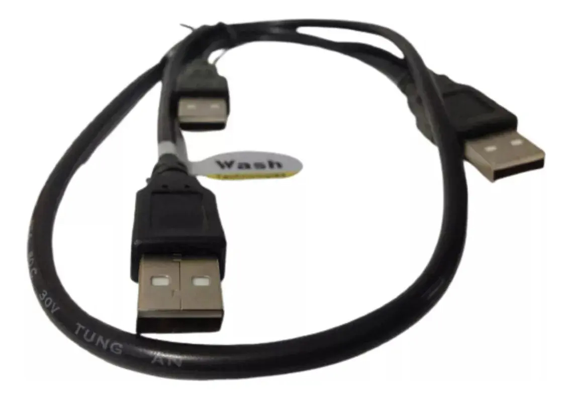 USB 1-to-2 Male Y Cable