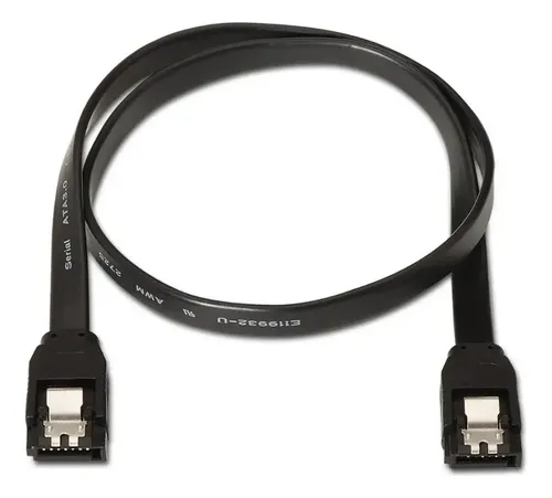 Cable Sata Datos Disco Duro Quemadora Dvr Pc Cd Case Cctv Negro