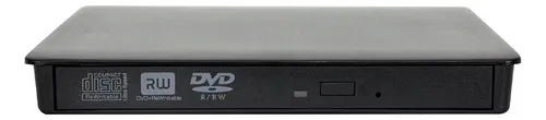 Lector Externo Dvd Y Cd Usb Compatible Con Windows 11 Y Mac Negro