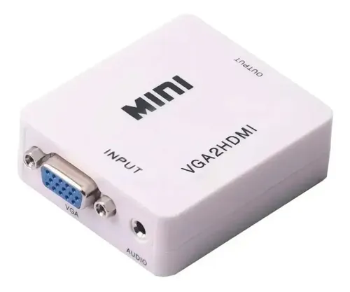 Convertidor Adaptador Vga A Hdmi Audio Y Video 1080p Hd
