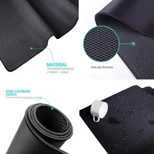 Mouse Pad Gaming Havit 70 X30cm Gaming Largo Material Grueso Negro