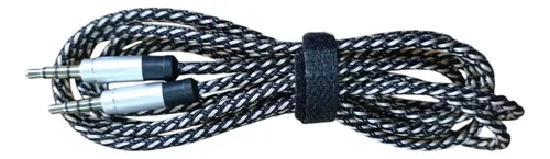 Cable Plug A Plug Macho Macho 3.5mm Triple Banda Trenzado