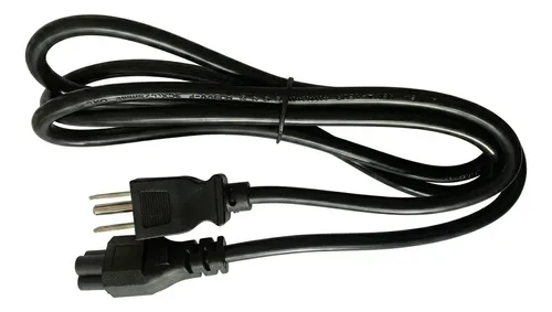 Cable Poder Mickey Trebol Corriente 1.5 Mt Cargador Laptop Negro