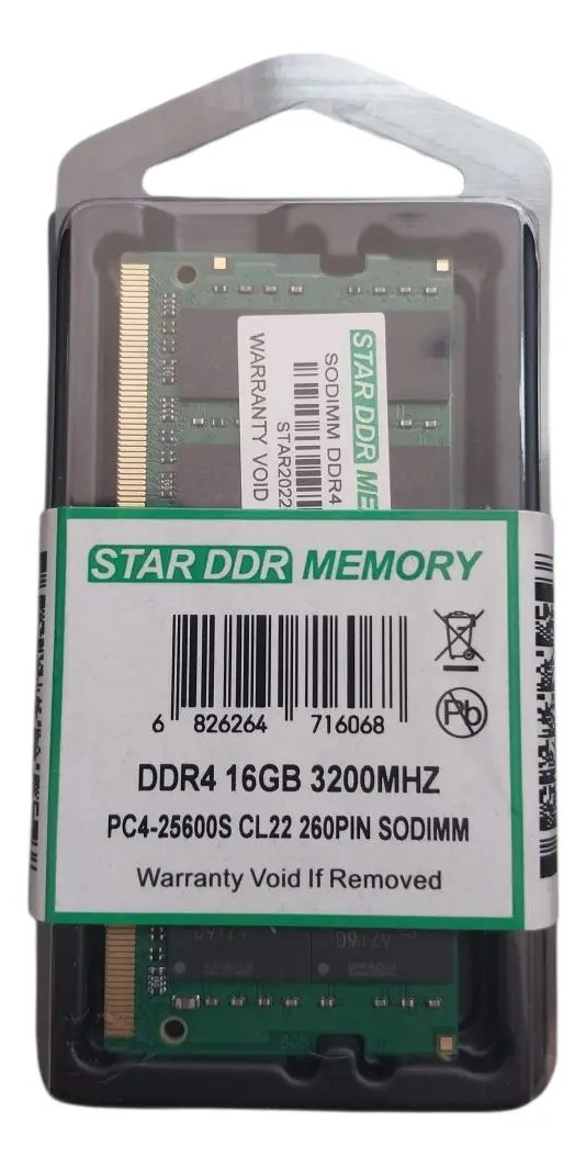 Memoria Ram Ddr4 16gb Pc4-3200 Sodimm Laptop