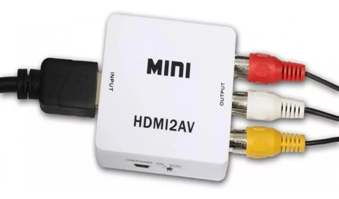 HDMI to 3 RCA AV Stereo HD TV Video Converter