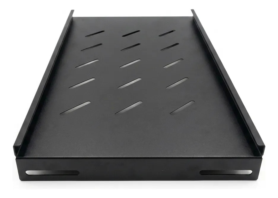 Bandeja Negro 19x12 Para Rack Ventilada 19 X 12 1u Redes Dvr Negro