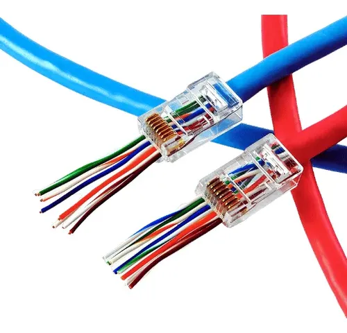 Conector Rj45 Utp Cat6 Pasante Pass-trough De Red Ez Calidad