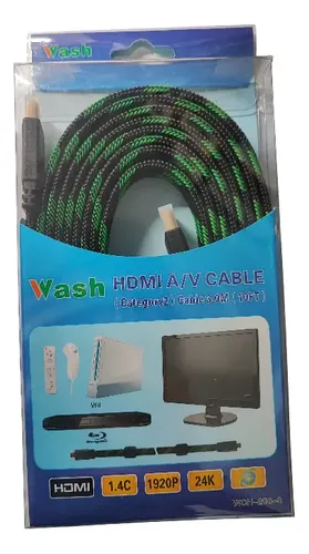 Cable Hdmi Plano Resistente 2 Filtros 3 Mts Tv Full Hd 4k
