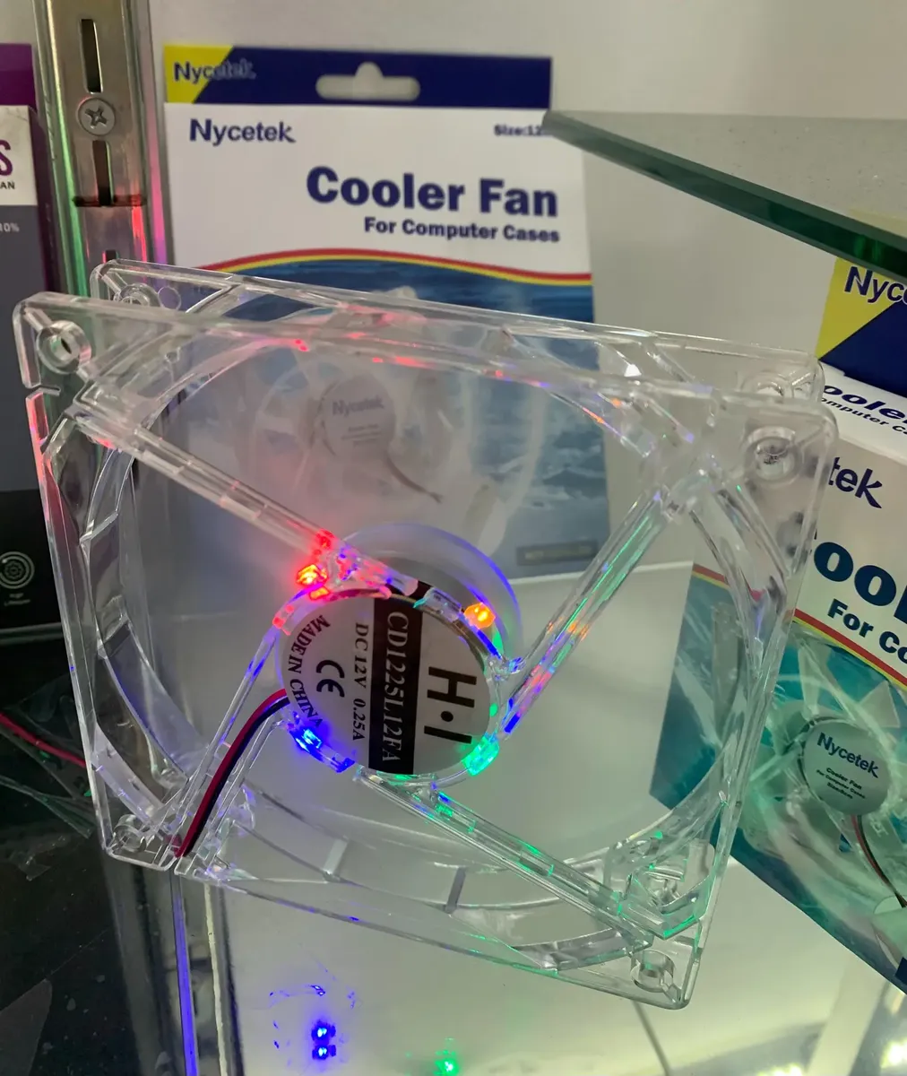 12 cm/12 x 12 PC Case Cooling Fan with LED Lighting