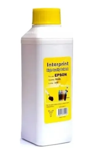 Tinta Para Recarga De Cartuchos De Impresora Epson 1litro Amarillo