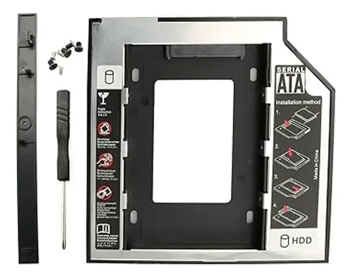 Caddy Hdd Ssd Adaptador Disco Secundario Por Dvd 9,5mm