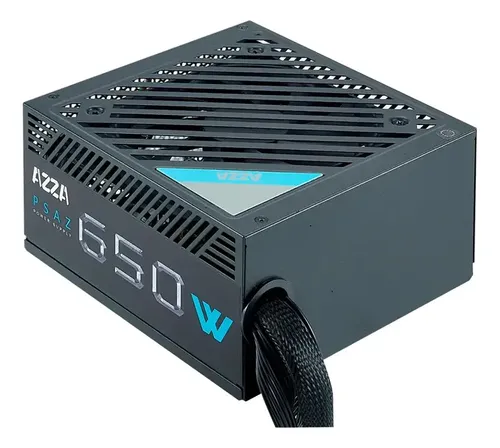 Fuente De Poder Certificada Azza 650w Gaming 80+ Bronze Atx Azul