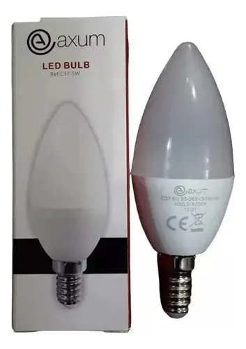 Bombillo Led 5w Tipo Vela E14 Rosca Delgada Luz Blanca Blanco Neutro