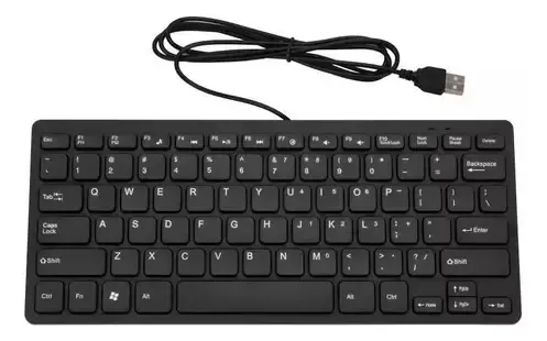 Mini Keyboard K-1000 Teclado Usb Negro