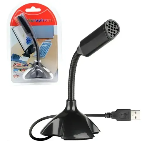 Micrófono Usb Para Pc Negro
