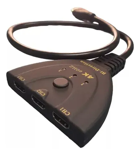 Switch Multiplicador Hdmi 3 Puertos A 1 Hdmi 1080p 1x3 Tv Ps