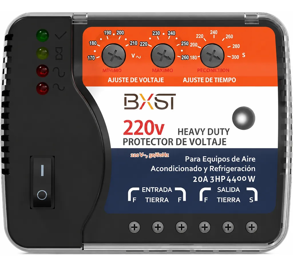 220 V 3 HP Multipurpose Voltage Protector with Adjustable Delay