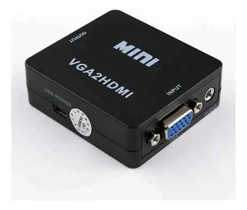 Convertidor Adaptador Vga A Hdmi Audio Y Video 1080p Hd