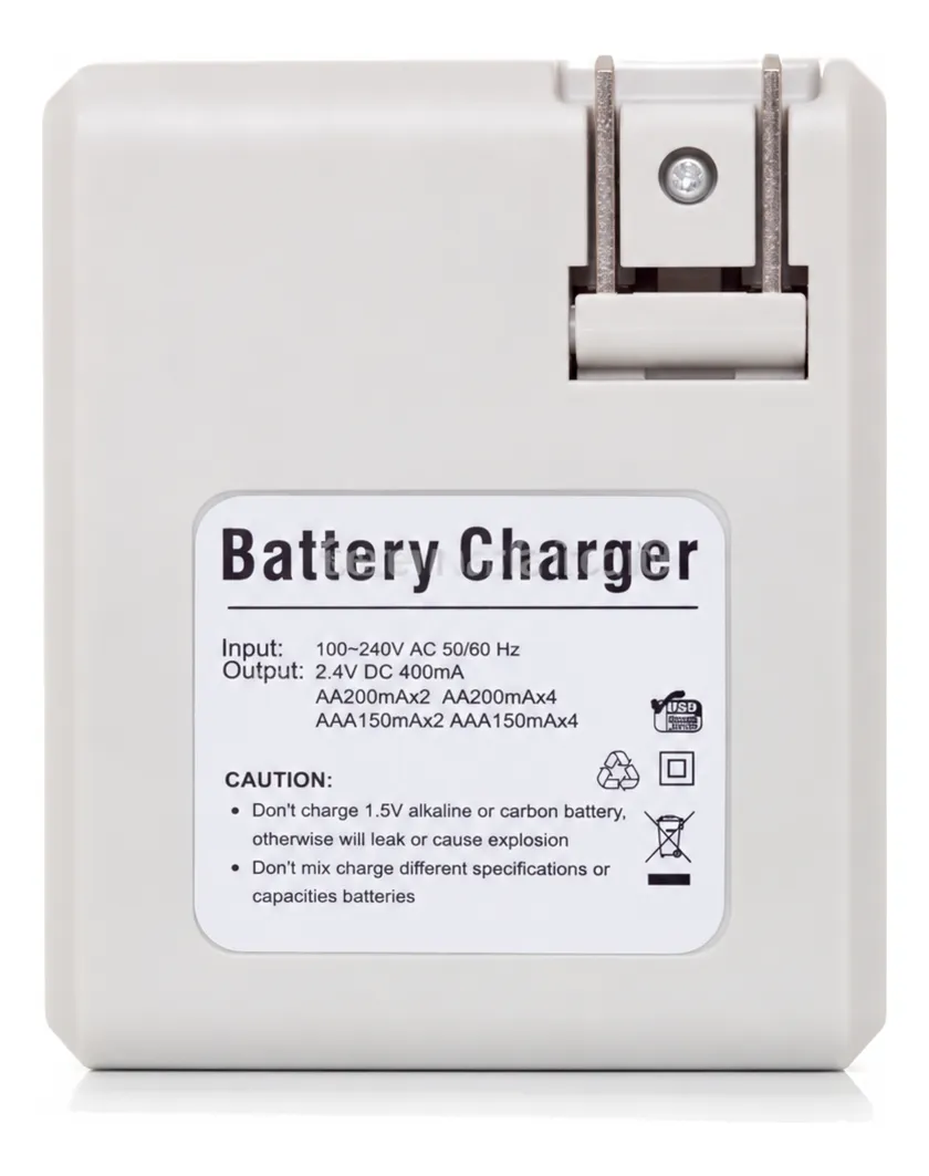 Super Cargador De Pilas Baterias Recargables Aa Aaa 9v
