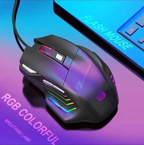 Mouse G5 Alambrico Rgb Negro Gamer Usb Negro