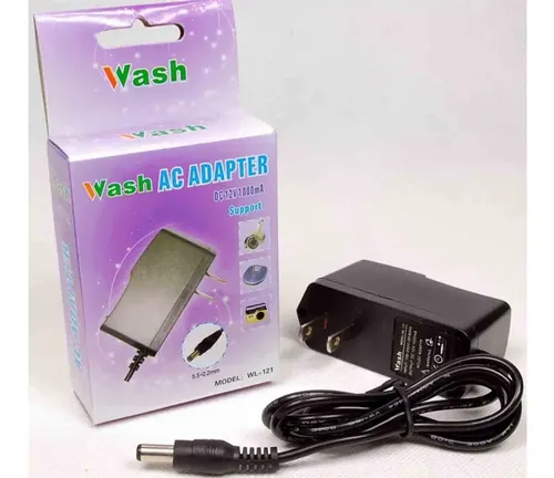 Adaptador De Corriente 12v 1 Amp Camara De Seguridad 12v Negro