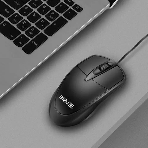 Mouse Alambrico Usb Óptico Biojee E100 Ideal Para Oficina