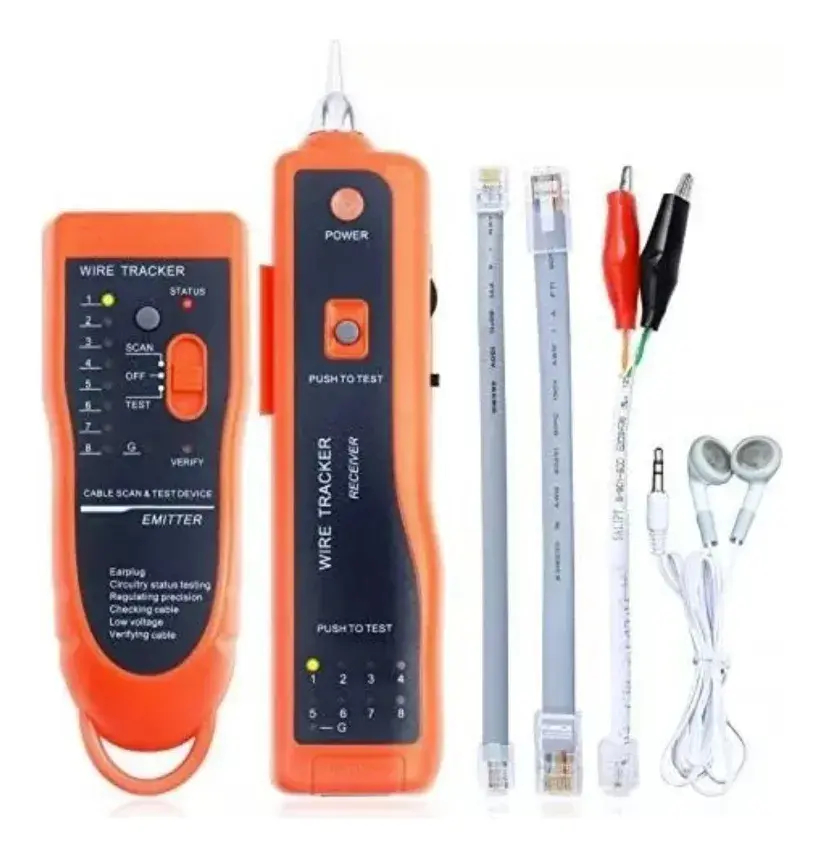 RJ11/RJ45 Cable Tester and Wire Tracer with Tone Generator