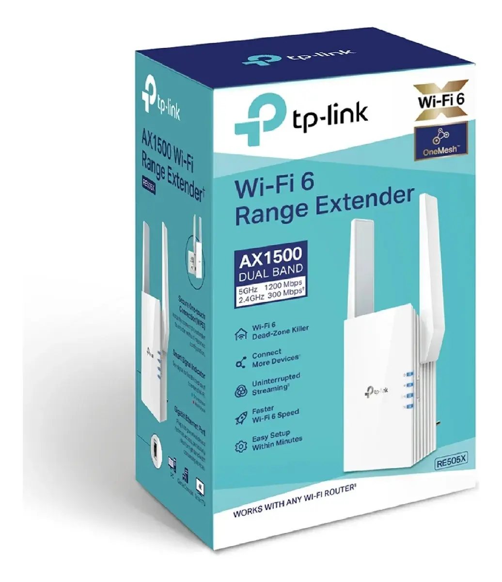 Repetidor Tp-link Re505x Wi-fi 6 Ax1500