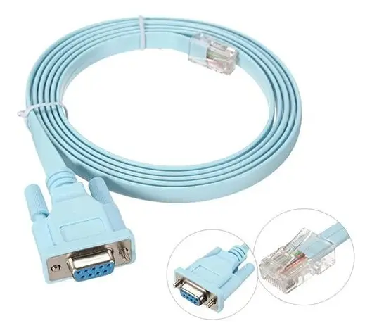 Cable Consola Db9 Hembra Rj45 Macho Rollover Rack Router