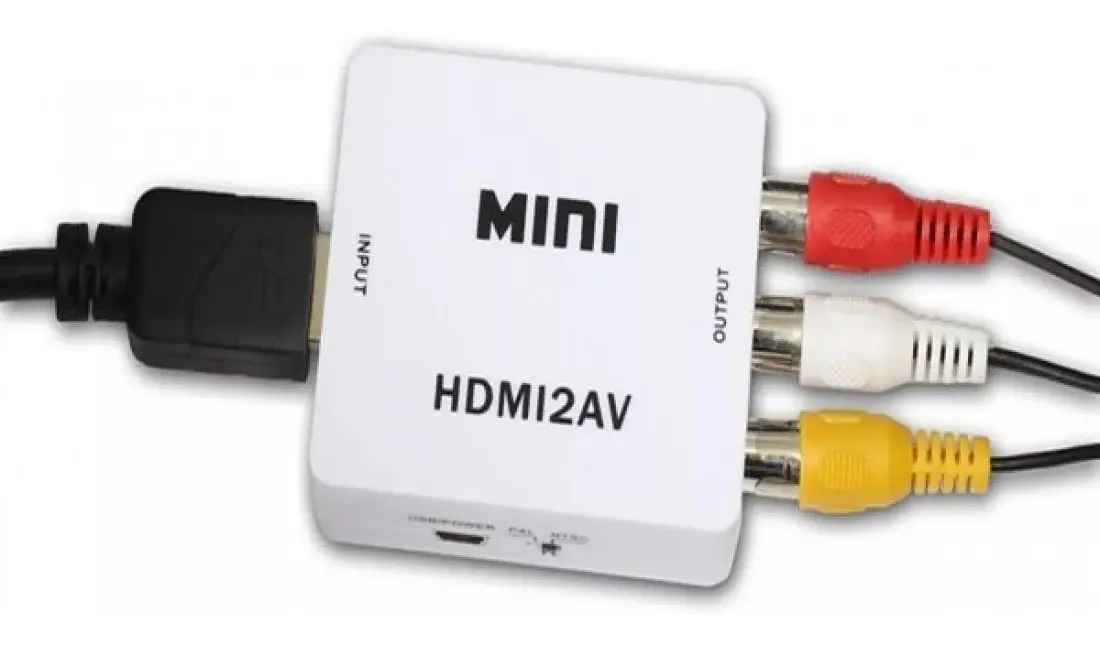 Adaptador Convertidor De Vídeo Hdmi A 3 Rca Av Stereo Hd Tv