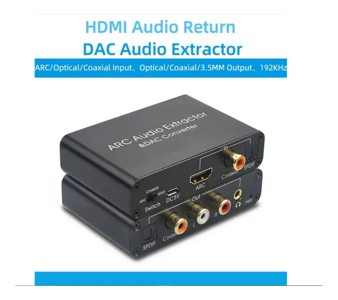 HDMI ARC Digital-to-Analog AV Audio Extractor