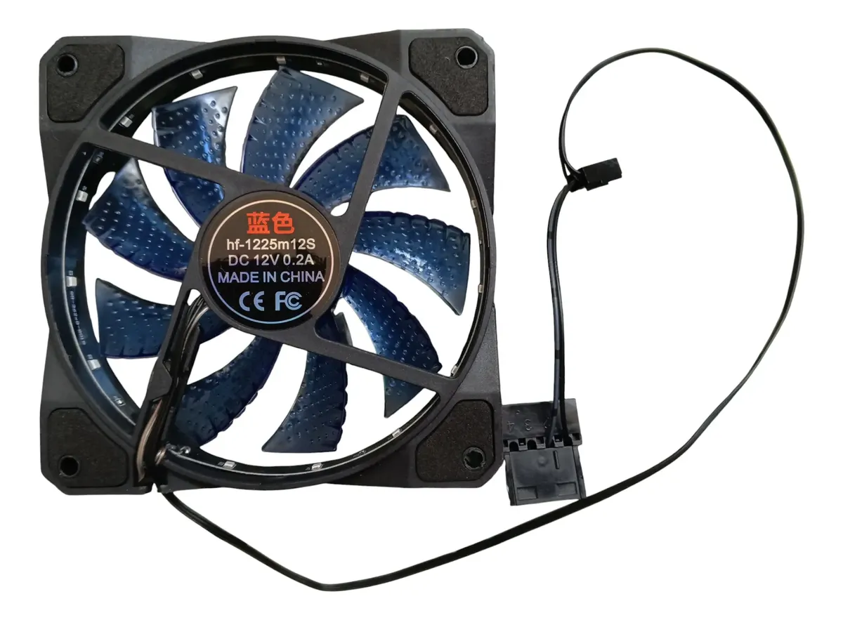 Fan Cooler Rgb 12cm Ventilador Pc 1200 Rpm 12v
