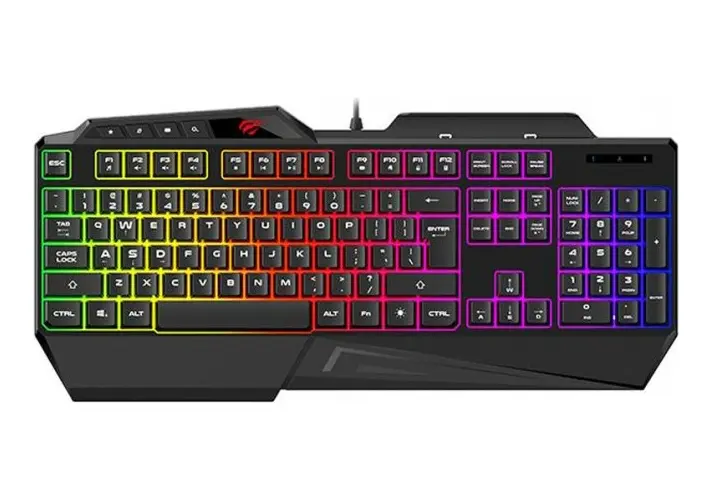Teclado Retroiluminado Multifuncion Gaming Havit Rgb Negro