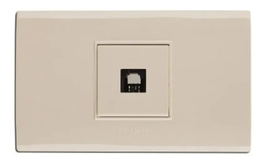 Toma De Telefono Sencilla Color Beige Pickens