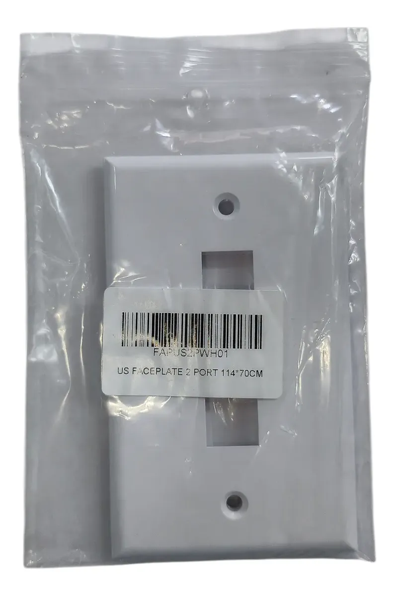 Face Plate Blanco 4x2 2 Puertos Faceplate Para Coupler Rj45