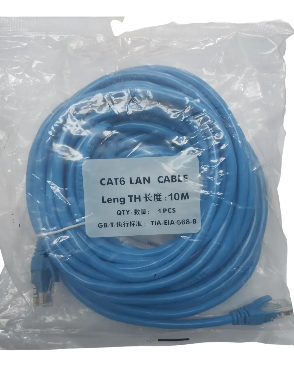 Cat6 70/30 UTP Network Patch Cable with RJ45 Connectors, 10 m
