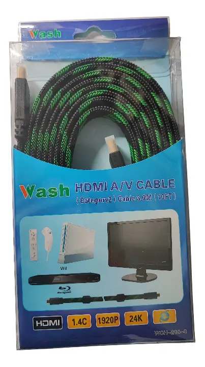 Cable Hdmi Plano Resistente 2 Filtros 3 Mts Tv Full Hd 4k