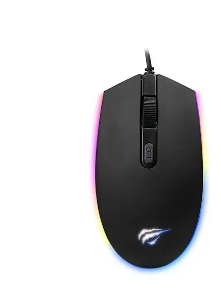 Mouse Gamer Havit Luces Led Colores Rgb 1200 Dpi Usb Gaming