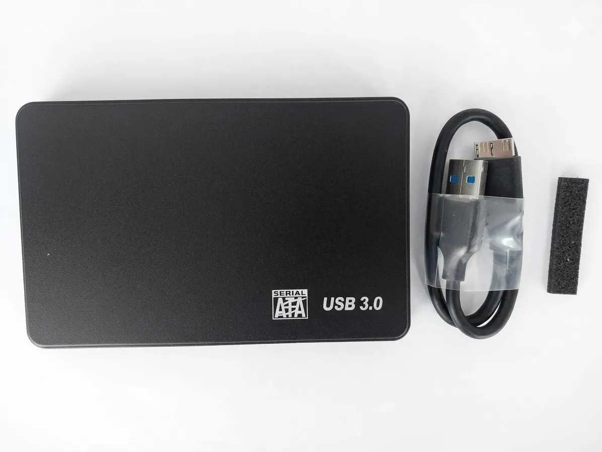 Case Externo Disco Duro 2.5 Sata Laptop Usb 3.0 Con Cable Negro