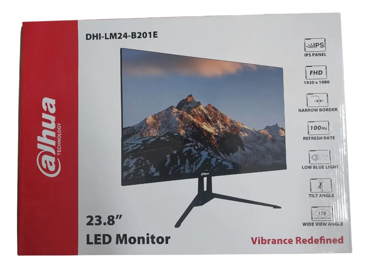 Monitor Dahua Dhi-lm24-b201e 23.8 Fhd Hdmi Vga 1920x1080 Negro