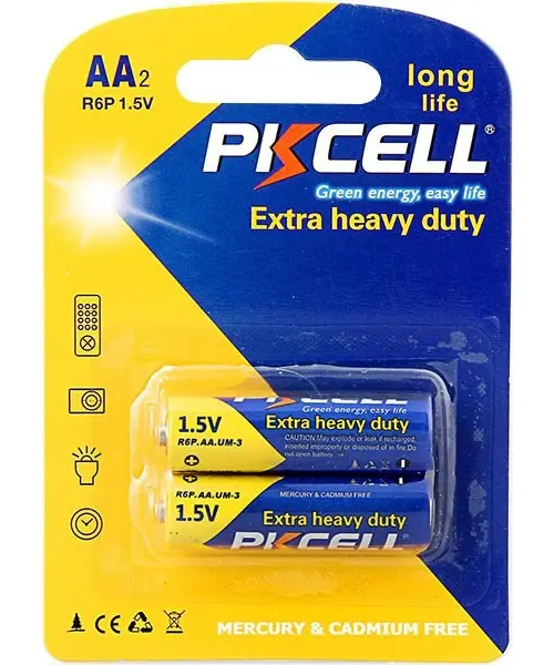 Par De Baterias Pilas Extra Heavy Duty Aa X2 1.5v