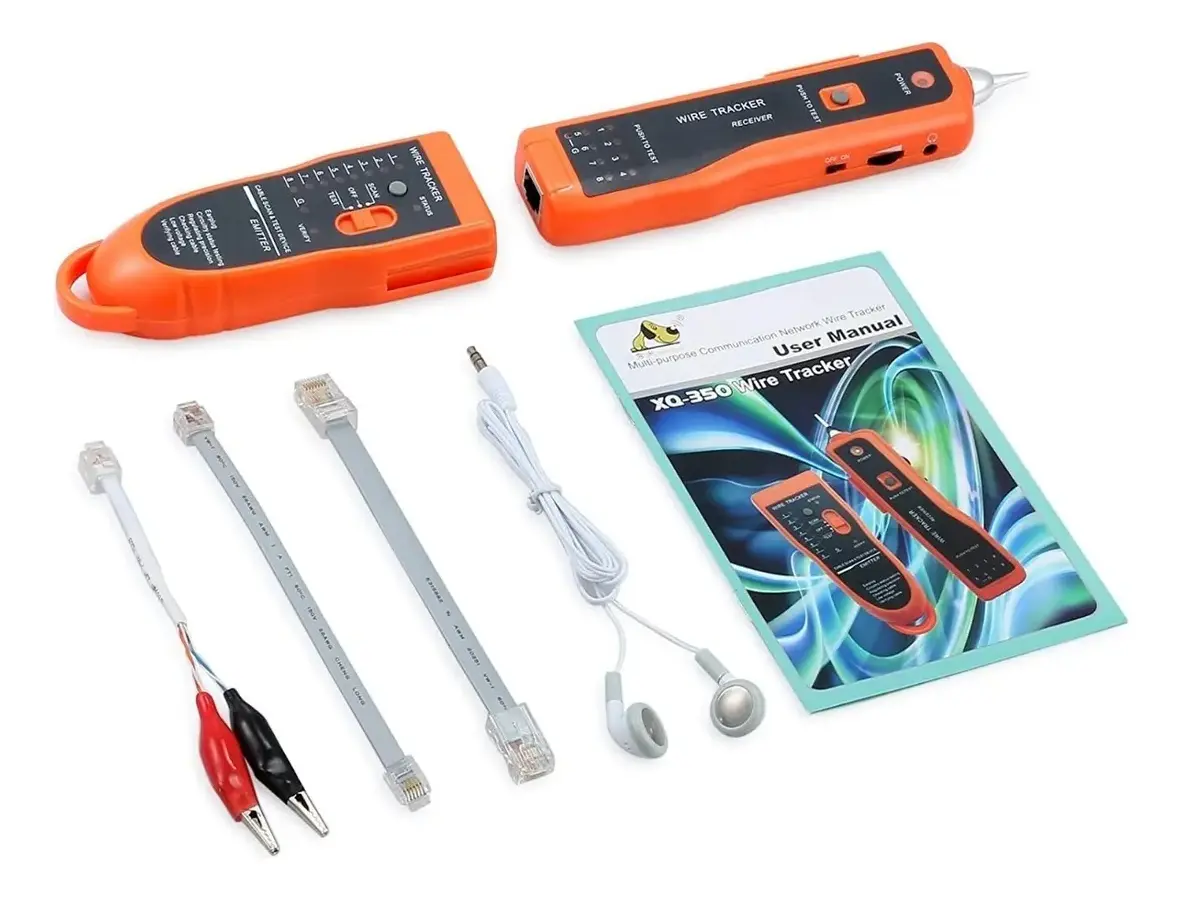RJ11/RJ45 Cable Tester and Wire Tracer with Tone Generator