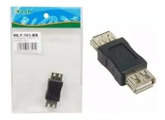USB Female-to-Female Coupler and Extension Adapter for PC Cables