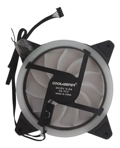 Fan Cooler Ventilador Para Case Coolkeeper 12v Blanco 6 Pin Blanco