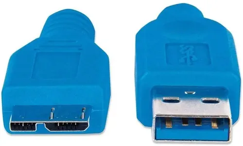 Cable Usb 3.0 A Macho Micro B Macho Azul Para Discos Externo Azul