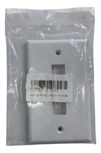 Face Plate Blanco 4x2 2 Puertos Faceplate Para Coupler Rj45