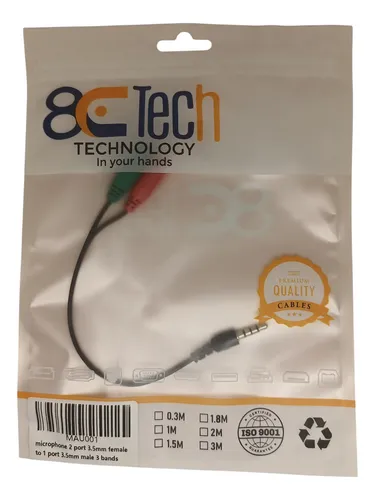 Cable Splitter Audio Jack Macho - 2 Jack Hembra