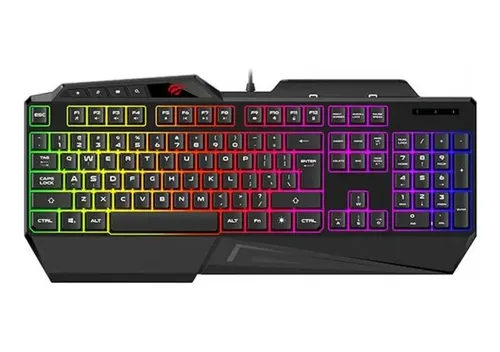 Teclado Retroiluminado Multifuncion Gaming Havit Rgb Negro