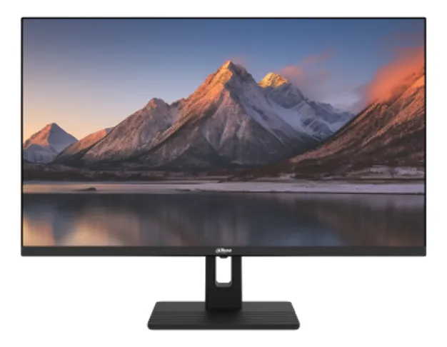 Dahua 27-Inch QHD E-LED Monitor, 2560 x 1440, 100 Hz, HDMI, DP, Audio Out, Black