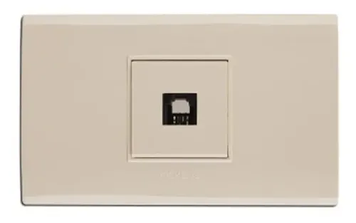 Toma De Telefono Sencilla Color Beige Pickens